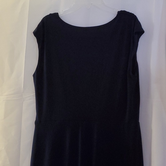 SLINKY Dress Barn navy blue dress size 16 - Picture 5 of 8